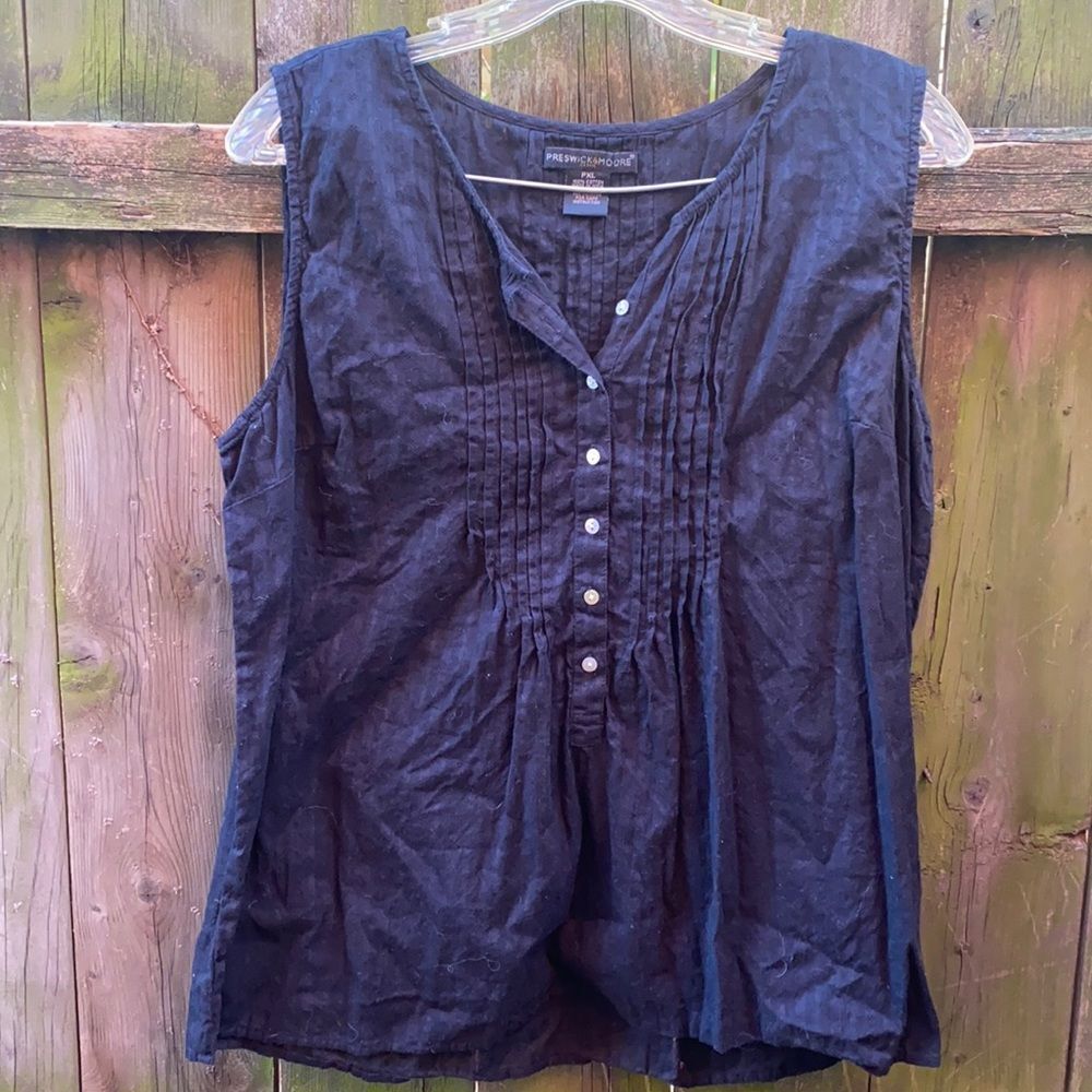 Preswick & Moore sleeveless top sz. Petite XL